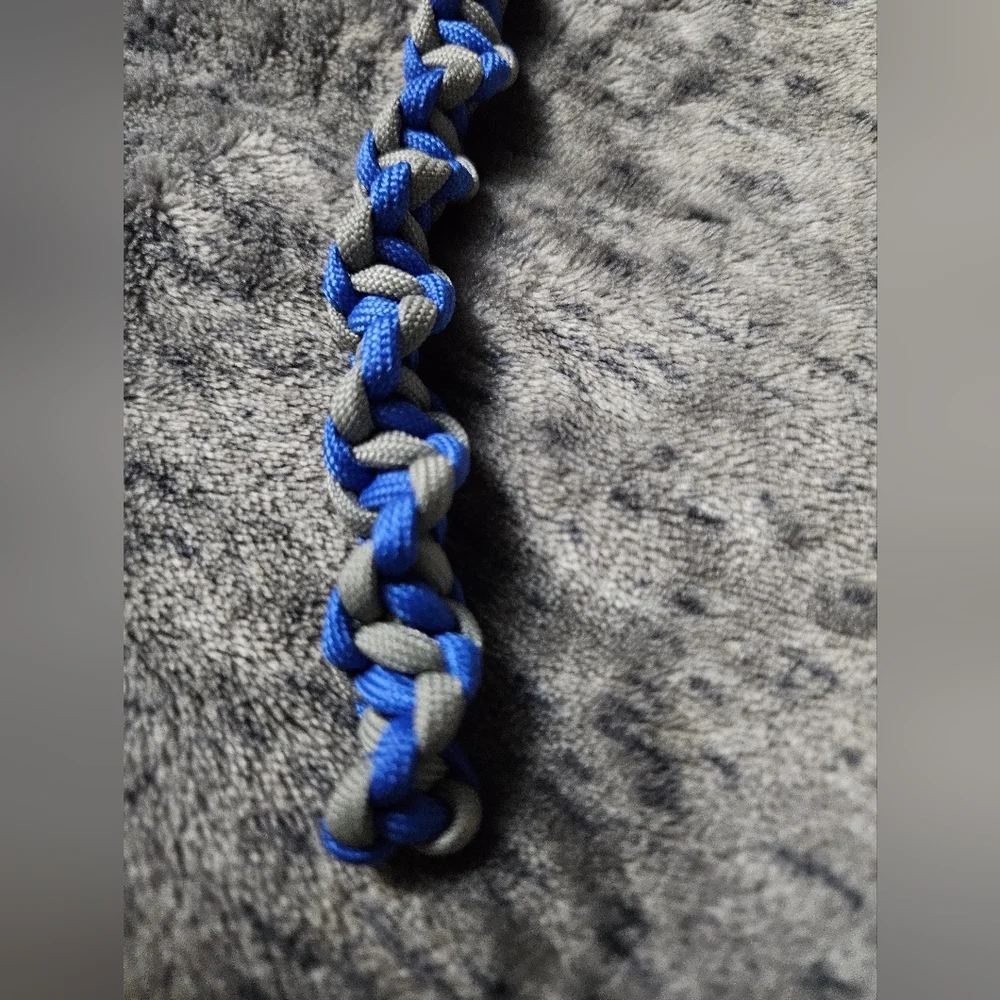 Paracord Keychain‎ Blue Grey